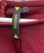 Load image into Gallery viewer, Miusol Dress Womens Large Burgundy Bodycon Cocktail Formal Wear Ladies NWT
