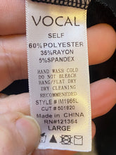 Load image into Gallery viewer, Vocal Sweater Women Large Black Zipper Eyelet Riveted Rayon Steampunk NWOT
