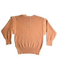 Load image into Gallery viewer, Hem &amp; Thread Sweater Womens Large Brown Crewneck Knit Outerwear Pullover Ladies

