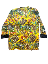 Load image into Gallery viewer, VTG Impressions of California Jacket Womens Medium Abstract Oversized 80s Blazer
