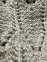 Load image into Gallery viewer, White House Black Market Sweater Womens Medium Gray Silver Knit Cowl Neck Boho
