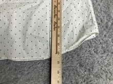 Load image into Gallery viewer, J Crew Shirt Womens Medium White Haberdashery Mini Polkadots Button Up Ladies
