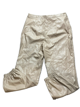 Load image into Gallery viewer, Pretty Little Thing Pants Womens 14 (38x28.5) Natural Shape Leather Jogger Lady
