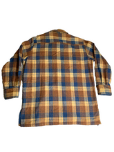 Load image into Gallery viewer, Vintage Ivey's Shirt Adult Extra Large Brown Plaid Wool Casual Outdoors 70s Mens

