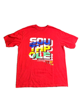 Load image into Gallery viewer, South Pole Shirt Adult Extra Large Red Rasta Spellout Logo Streetwear Skater Men
