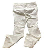 Load image into Gallery viewer, Lauren Ralph Lauren Pants 12 (36x30.5) Ivory Flared Stretch Flat Front NWOT
