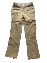 Load image into Gallery viewer, The North Face Pants Womens 2 (30x29.5) Khaki Convertible Hiking Outdoor Cargo
