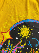 Load image into Gallery viewer, Trip City Shirt Womens Medium Flying Flame Skeleton Earthy Gothic Velvet NWT
