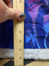 Load image into Gallery viewer, Tropical Tantrum Dress Womens Medium Blue Whimsical Rayon Boho Hawaiian Sundress
