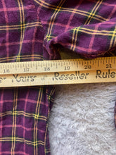Load image into Gallery viewer, LL Bean Shirt Women Extra Small Burgundy Scotch Plaid Button Up Flannel Collared
