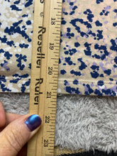 Load image into Gallery viewer, Weekends by Chico's Shirt Womens 2 Taupe Lavender Boxy Rayon Spandex Leopard AOP
