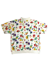 Load image into Gallery viewer, Cathy Daniels 2 Piece Set Womens Large AOP Flower Polo Shirt &amp; Shorts Outfit
