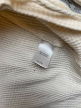 Load image into Gallery viewer, J Jill Sweater Womens Extra Large Cream Ruched Cowl Neck Waffle Knit Oversized
