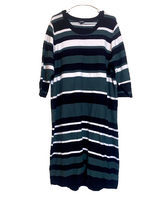 Load image into Gallery viewer, Torrid Dress Womens 4 Black Hunter Green Ribbed Knit Rayon Nylon Sweater Bodycon
