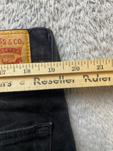 Load image into Gallery viewer, Levi&#39;s 514 Jeans Adult 38x30 Black Straight Leg Denim Stretch Zip Fly Mens
