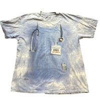 Load image into Gallery viewer, The Mountain Shirt Adult Extra Large Blue Tie Dye Nurse Job Uniform Funny Mens
