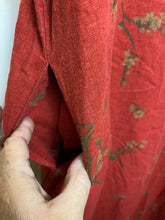 Load image into Gallery viewer, VTG Country Wear Casuals Dress W/ Jacket Womens Large Rustic Red Linen Rayon
