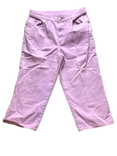 Load image into Gallery viewer, Lauren Ralph Lauren Pants Womens 12 (32x20) Lavender Capri Cropped Denim Ladies
