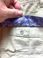 Load image into Gallery viewer, Horny Toad Skirt Womens 2 (31X15) Beige Corduroy A-Line Pearl Snap Pockets Boho
