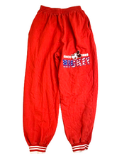 Load image into Gallery viewer, Mickey Mouse Pants Youth 24x25.5 Red Tapered Sweatpants Jogger Disney Boys
