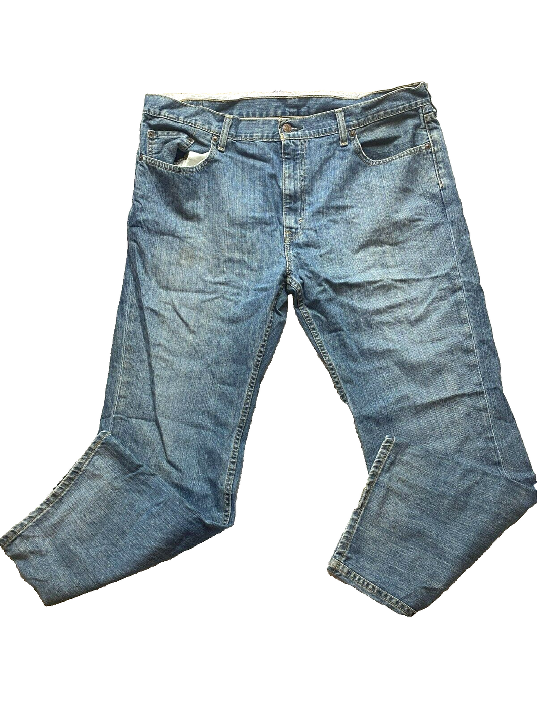 Levis 550 Jeans Adult 40x30 Denim Blue Straight Leg Relaxed Fit Streetwear Mens