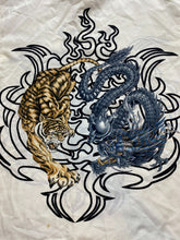 Load image into Gallery viewer, Billion Bay Shirt Adult Extra Large Tiger vs Dragon Button Up Oversized Mens
