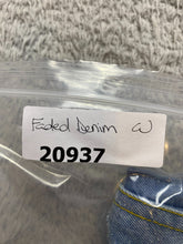 Load image into Gallery viewer, THRILL Jeans Jacket Womens 3X Blue Distressed Denim Destroyed Ripped Plus Ladies
