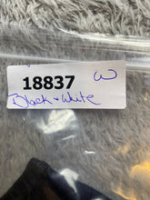 Load image into Gallery viewer, Chico's Shirt Womens 3 Black White Polkadots Rayon Nylon Flowy Blouse Zip Back
