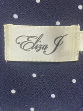 Load image into Gallery viewer, Eliza J Dress Womens 20W Navy White Polkadots Ruffle Trim Sheath Boho Plus Lady
