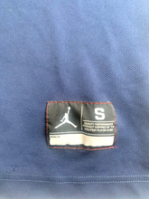 Load image into Gallery viewer, Nike Air Jordan Shirt Adult Small Navy Blue White Jumpman Basketball Dri Fit Men
