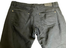 Load image into Gallery viewer, Akademiks Jeans Adult 36x32 Black Straight Leg Zip Pockets Rock Punk AKDMKS Mens
