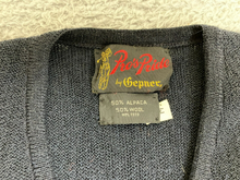 Load image into Gallery viewer, Pro's Pride by Hepner Sweater Adult Medium Navy V-Neck Wool Alpaca Outerwear Men
