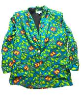 Load image into Gallery viewer, VTG Impressions of California Jacket Womens Small Art Artsy Oversized 80s Blazer
