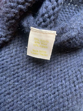 Load image into Gallery viewer, Caslon Sweater Womens Large Navy Wool Alpaca Blend Cowl Neck Outerwear Ladies

