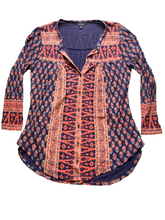 Load image into Gallery viewer, Lucky Brand Shirt Womens Medium Button Up Long Sleeve Casual Blouse Ladies
