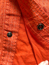 Load image into Gallery viewer, Panhandle Shirt Adult Large Coral Western Style Pearl Snaps Flap Pockets Mens
