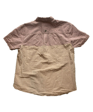 Load image into Gallery viewer, Prana Shirt Adult Large Redwood Tan Broderick Button Up Pocket Colorblock Mens
