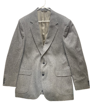 Load image into Gallery viewer, Shefford Sport Coat Mens Large Gray Single Breasted 100% Wool USA Suit Blazer
