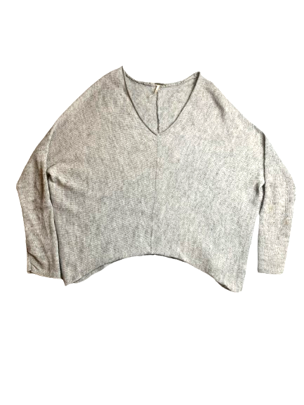 Free People Sweater Womens Extra Small Gray Lagenlook Oversized Cardigan Ladies