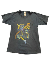 Load image into Gallery viewer, VTG Charlotte Bobcats Shirt Youth 14-16 Black Big Cat 23 Cheetah Basketball Boys
