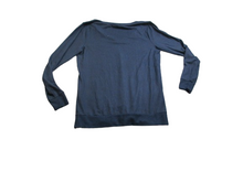 Load image into Gallery viewer, Lucky Brand Sweater Womens Medium Navy Blue V-Neck Oversized Viscose Stretch
