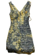 Load image into Gallery viewer, M Heart M Dress Womens Small Distressed Bodycon Earthy Short Sleeveless Ladies
