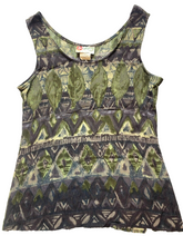 Load image into Gallery viewer, Vintage Hilo Hattie Shirt Womens Medium The Hawaiian Tank Hippie Boho Peasant
