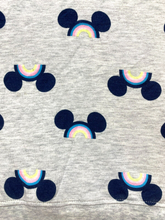 Load image into Gallery viewer, Disney Sweatshirt Womens 3X Allover Print Minnie Head Rainbow Pullover Plus Lady
