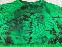 Load image into Gallery viewer, HUK Shirt Adult Small Green Performance Fishing Outdoor Spandex Camo Inferno Men
