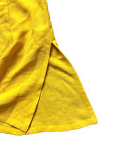 Load image into Gallery viewer, Tmima Shirt Womens Extra Small Sunflower Yellow Lace Up Buttons Slit Blouse
