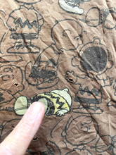 Load image into Gallery viewer, Vintage Peanuts Shirt Adult Large Brown AOP CHARLIE BROWN Cartoon Comic Mens
