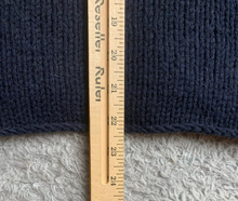 Load image into Gallery viewer, Caslon Sweater Womens Large Navy Wool Alpaca Blend Cowl Neck Outerwear Ladies
