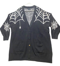 Load image into Gallery viewer, Torrid Sweater Womens 3 3X Nylon Spider Web Luxe Cozy Boyfriend Cardigan Plus
