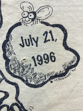 Load image into Gallery viewer, VTG Lake Arcadia Triathlon Shirt Adult Extra Large Khaki Single Stitch Frog 90s
